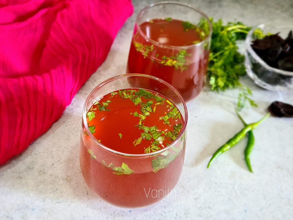 This image display Goa's favourite summer drink, Kokum Tival